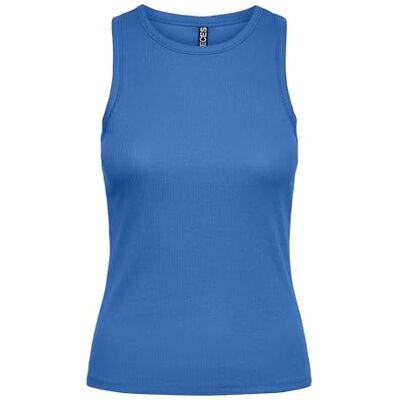 PIECES Damen Pcruka Boxer Tank Top Noos Bc, French Blue,M PIECES Damen Pcruka Boxer Tank Top Noos Bc, French Blue,M