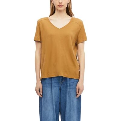 s.Oliver T-Shirt aus Leinenmix mit V-Ausschnitt s.Oliver T-Shirt aus Leinenmix mit V-Ausschnitt