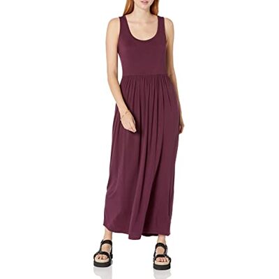 Amazon Essentials Damen Tailliertes Tanktop-Maxikleid(erhältlich in Übergröße), Burgunderrot, S Amazon Essentials Damen Tailliertes Tanktop-Maxikleid(erhältlich in Übergröße), Burgunderrot, S