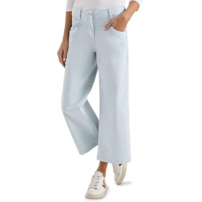 Cecil High Waist Wide Leg Hose im Loose Fit Diamond Blue 33 Cecil High Waist Wide Leg Hose im Loose Fit Diamond Blue 33