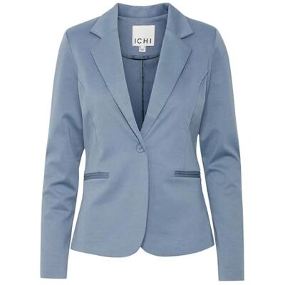 ICHI Damen Ihkate Lässiger Business-Blazer, Blau, XS EU ICHI Damen Ihkate Lässiger Business-Blazer, Blau, XS EU