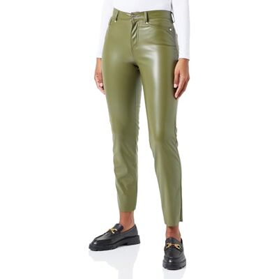 ONLY Damen Onlemily Hw St ANK Faux Leather PNT Noos, Winter Moss, XL ONLY Damen Onlemily Hw St ANK Faux Leather PNT Noos, Winter Moss, XL