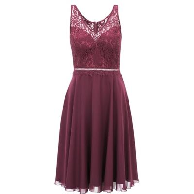 Vera Mont Damen Kurz Ohne Arm Kleid, Rot, 32 EU Vera Mont Damen Kurz Ohne Arm Kleid, Rot, 32 EU