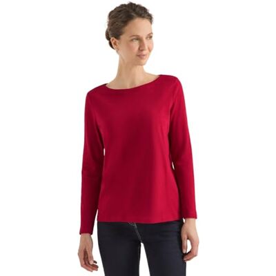 Cecil Basic Langarmshirt Beaujolais red XL Cecil Basic Langarmshirt Beaujolais red XL