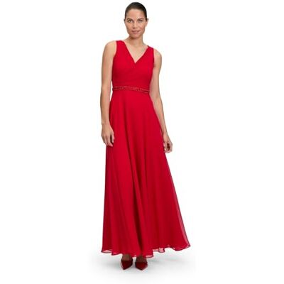 Vera Mont Damen Abendkleid mit Plissee Red Rose,40 Vera Mont Damen Abendkleid mit Plissee Red Rose,40