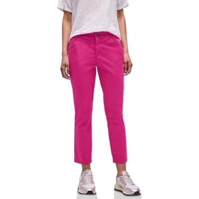 Street One 7/8 Slim Leg Hose im Satin-Look Magenta Dream 42 Street One 7/8 Slim Leg Hose im Satin-Look Magenta Dream 42