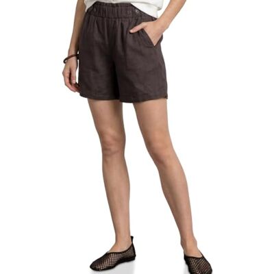 Street One Paperbag Leinen-Shorts Espresso Brown 34 Street One Paperbag Leinen-Shorts Espresso Brown 34