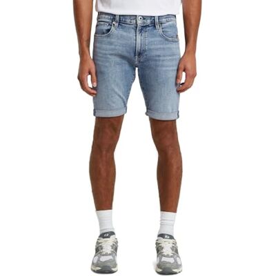 G-STAR 3301 Slim Denim Shorts, Size 36, Color Blue G-STAR 3301 Slim Denim Shorts, Size 36, Color Blue