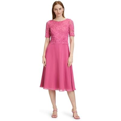 Vera Mont Damen Cocktailkleid mit Spitze 40, Rose Pink Vera Mont Damen Cocktailkleid mit Spitze 40, Rose Pink