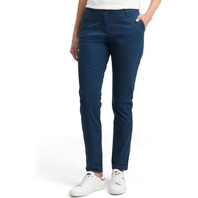 TOM TAILOR Damen 1037288 Slim Chino Hose, 11758 Midnight Sail, 44W / 30L EU TOM TAILOR Damen 1037288 Slim Chino Hose, 11758 Midnight Sail, 44W / 30L EU