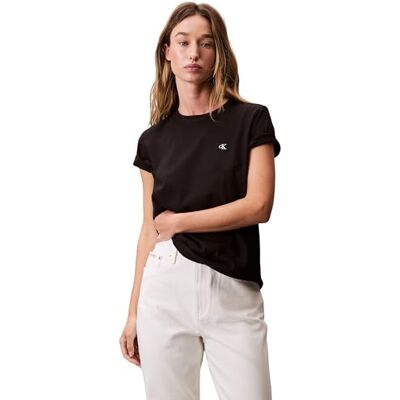Calvin Damen T-Shirt Kurzarm Archive Jersey Tee mit Rundhalsausschnitt, Schwarz (Black), XXL Calvin Damen T-Shirt Kurzarm Archive Jersey Tee mit Rundhalsausschnitt, Schwarz (Black), XXL