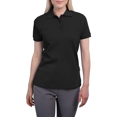 HRM Damen Heavy Polo, schwarz, Gr. S Premium Polo-Shirt aus 100% Baumwolle Basic Polohemd bis 60°C waschbar Hochwertige & nachhaltige Damen-Oberteile Workwear HRM Damen Heavy Polo, schwarz, Gr. S Premium Polo-Shirt aus 100% Baumwolle Basic Polohemd bis 60°C waschbar Hochwertige & nachhaltige Damen-Oberteile Workwear