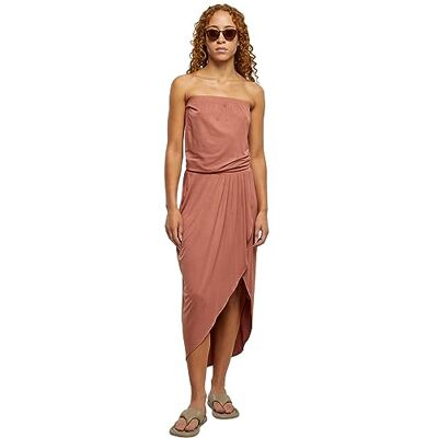 Urban Classics Ladies Viscose Bandeau Dress Frauen Langes Kleid schwarz Urban Classics Ladies Viscose Bandeau Dress Frauen Langes Kleid schwarz