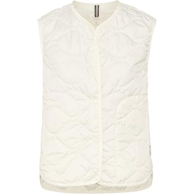 camel active Damen Steppweste aus recyceltem Polyester Knochenweiß, womenswear-44 camel active Damen Steppweste aus recyceltem Polyester Knochenweiß, womenswear-44