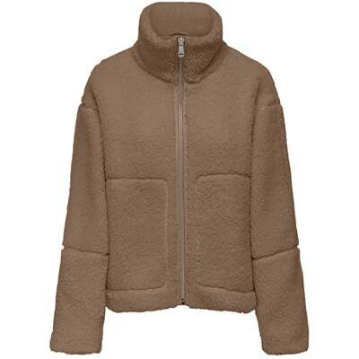 ONLY Damen Onlaspen Life Teddy Jacket OTW, Cocoa Créme, x_l ONLY Damen Onlaspen Life Teddy Jacket OTW, Cocoa Créme, x_l