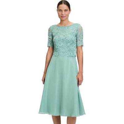 Vera Mont Damen Cocktailkleid mit Spitze Strong Mint,50 Vera Mont Damen Cocktailkleid mit Spitze Strong Mint,50