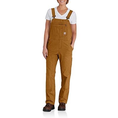 Carhartt Damen Rugged Flex® Canvas-Latzhose, ® Braun, XL Carhartt Damen Rugged Flex® Canvas-Latzhose, ® Braun, XL