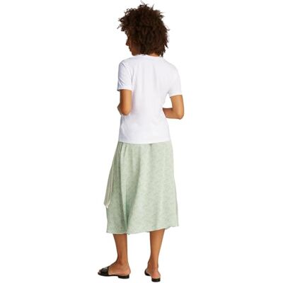 Tommy Hilfiger Damen T-Shirt Kurzarm Contrast Flag Tee mit Rundhalsausschnitt, Weiß (Th Optic White), XXS Tommy Hilfiger Damen T-Shirt Kurzarm Contrast Flag Tee mit Rundhalsausschnitt, Weiß (Th Optic White), XXS
