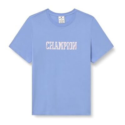 Champion Legacy Damen Graphic Crewneck T-Shirt L Hellblau, hellblau, L Champion Legacy Damen Graphic Crewneck T-Shirt L Hellblau, hellblau, L