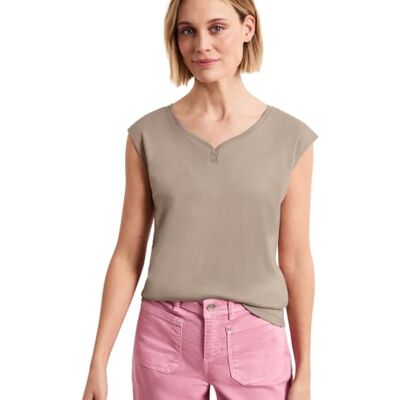 Street One Shirt mit gerundetem V-Ausschnitt Street One Shirt mit gerundetem V-Ausschnitt