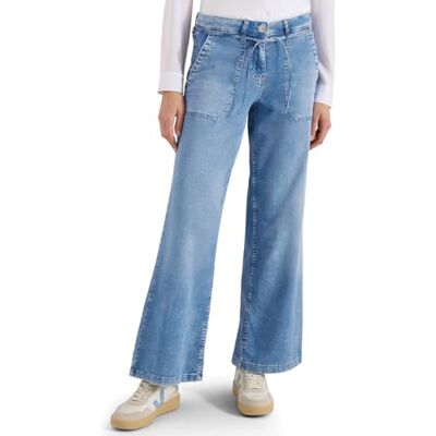Cecil Flared Wide Leg Hose im Loose Fit Authentic Used wash 30 Cecil Flared Wide Leg Hose im Loose Fit Authentic Used wash 30