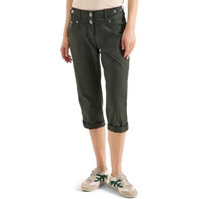 Cecil Mid Waist Slim Leg Hose mit Turn-Up Clear Khaki 32 Cecil Mid Waist Slim Leg Hose mit Turn-Up Clear Khaki 32