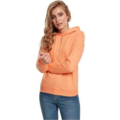 Urban Classics Damen Kapuzenpullover Ladies Hoody Hooded Sweatshirt, Papaya, M Urban Classics Damen Kapuzenpullover Ladies Hoody Hooded Sweatshirt, Papaya, M
