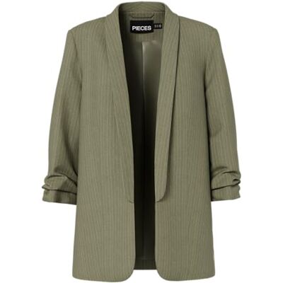 PIECES Pcbosella 3/4 Pinstripe Blazer Noos Bc PIECES Pcbosella 3/4 Pinstripe Blazer Noos Bc