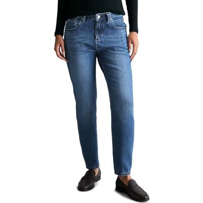 Marc O' Polo Marc OߴPolo Denim Damen Jeanshose Boyfriend Fit Tapered Leg, Blau (Dark Blue Multi 10), W25/L30 Marc O' Polo Marc OߴPolo Denim Damen Jeanshose Boyfriend Fit Tapered Leg, Blau (Dark Blue Multi 10), W25/L30