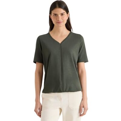 Cecil Kurzarm T-Shirt im Tunika-Look Khaki S Cecil Kurzarm T-Shirt im Tunika-Look Khaki S