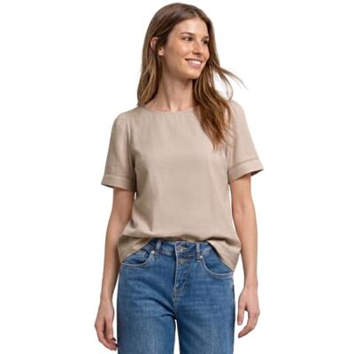 Street One Blusenshirt mit Rundhals und Tape-Details Street One Blusenshirt mit Rundhals und Tape-Details