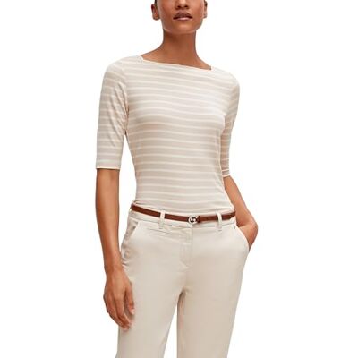 Comma Damen 60.2.61.12.130.2128746 T-Shirt, 81G4 beige, 42 Comma Damen 60.2.61.12.130.2128746 T-Shirt, 81G4 beige, 42