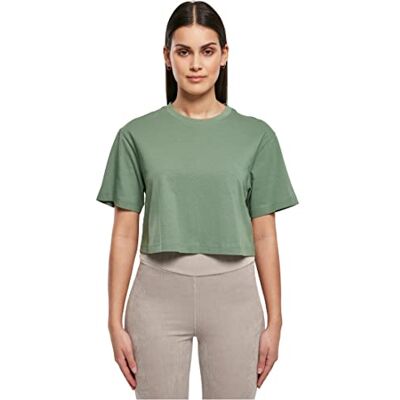 Urban Classics Women's Ladies Short Oversize Tee T-Shirt, salvia, M Urban Classics Women's Ladies Short Oversize Tee T-Shirt, salvia, M