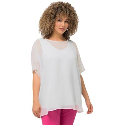 Ulla Popken , Damen, große Größen, Chiffonbluse Ulla Popken , Damen, große Größen, Chiffonbluse