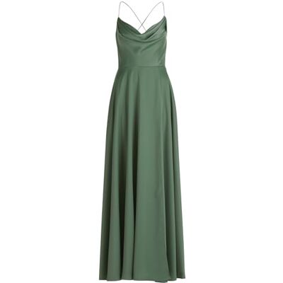 Vera Mont Damen Abendkleid mit Wasserfallausschnitt Light Aventurine,40 Vera Mont Damen Abendkleid mit Wasserfallausschnitt Light Aventurine,40