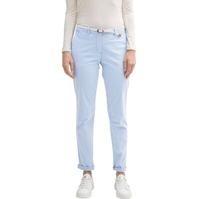 TOM TAILOR Damen 1045433 Chino Hose, 11270 Kentucky Blue, 32W / 32L EU TOM TAILOR Damen 1045433 Chino Hose, 11270 Kentucky Blue, 32W / 32L EU
