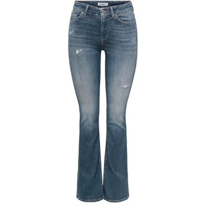 ONLY Onlblush Mid Waist Flared DNM Rea1099 ONLY Onlblush Mid Waist Flared DNM Rea1099