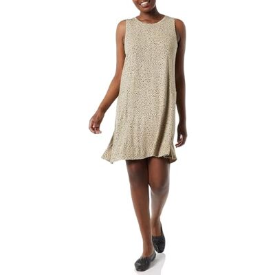 Amazon Essentials Damen Tanktop-Swingkleid (erhältlich in Übergröße), Hellbraun Leopardenmuster, M Amazon Essentials Damen Tanktop-Swingkleid (erhältlich in Übergröße), Hellbraun Leopardenmuster, M