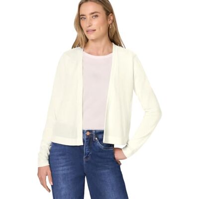 Street One Langarm Jacke im Strick-Look Off White 42 Street One Langarm Jacke im Strick-Look Off White 42