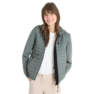 Cecil Jacke mit Strukturmix und Kapuze kelp green XL Cecil Jacke mit Strukturmix und Kapuze kelp green XL
