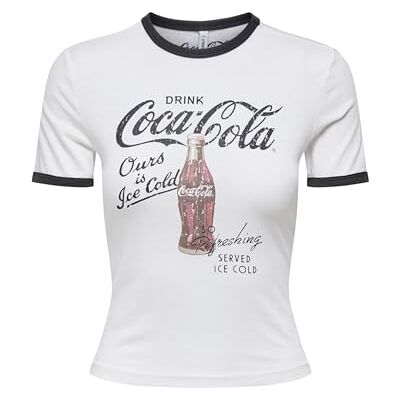 ONLY Onlcoca Cola Life S/S Short Top Box JRS ONLY Onlcoca Cola Life S/S Short Top Box JRS