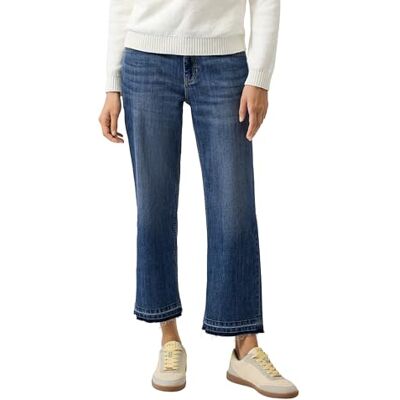 s.Oliver Cropped Jeans Karolin: Regular Fit/Mid Rise/Straight Leg/offener Saum s.Oliver Cropped Jeans Karolin: Regular Fit/Mid Rise/Straight Leg/offener Saum