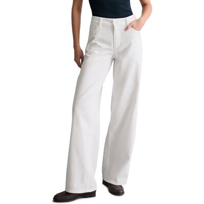 Marc O' Polo Marc OߴPolo Denim Damen Jeanshose Mid Waist Wide Fit, Weiß (White Multi 04), W33/L32 Marc O' Polo Marc OߴPolo Denim Damen Jeanshose Mid Waist Wide Fit, Weiß (White Multi 04), W33/L32