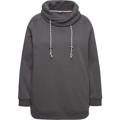 Ulla Popken Damen große Größen Übergrößen Plus Size Sweatshirt, weiter Stehkragen, Taschen, Raglan-Langarm Graphitgrau 50+ 713963110-50+ Ulla Popken Damen große Größen Übergrößen Plus Size Sweatshirt, weiter Stehkragen, Taschen, Raglan-Langarm Graphitgrau 50+ 713963110-50+