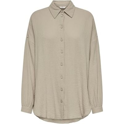 ONLY Damen ONLTHYRA Oversized Shirt NOOS WVN 15267998,Oxford Tan,XS ONLY Damen ONLTHYRA Oversized Shirt NOOS WVN 15267998,Oxford Tan,XS