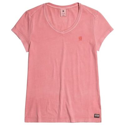 G-STAR RAW Damen Eyben Slim V-Neck Top 2.0, Rosa (deep Ginger gd D24533-B059-B892), XXS G-STAR RAW Damen Eyben Slim V-Neck Top 2.0, Rosa (deep Ginger gd D24533-B059-B892), XXS