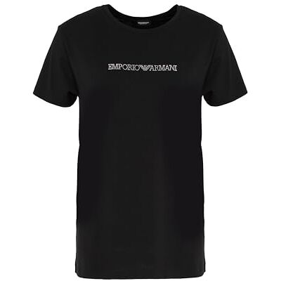 Giorgio Armani Woman's Essential Cotton Crewneck T-Shirt, Schwarz, L, Regular, Black Beauty, L Giorgio Armani Woman's Essential Cotton Crewneck T-Shirt, Schwarz, L, Regular, Black Beauty, L