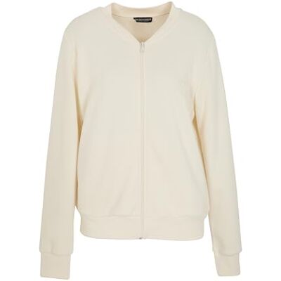 Giorgio Armani Damen-Sweatshirt, ikonisch, Frottee, offen, Weiß, Größe S, weiß, S Giorgio Armani Damen-Sweatshirt, ikonisch, Frottee, offen, Weiß, Größe S, weiß, S
