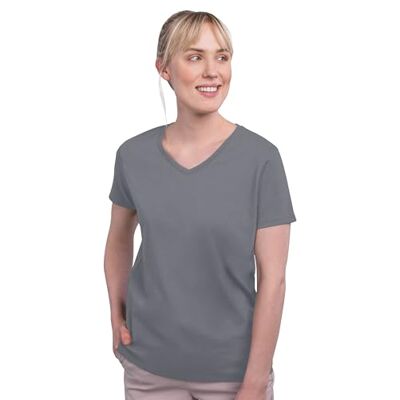HRM Damen Luxury V-Neck Tee, grau, Gr. XS I Premium T-Shirt Damen V-Ausschnitt aus 100% Bio-Baumwolle I Basic Shirt Damen bis 60°C waschbar I Hochwertige & nachhaltige Damen-Oberteile HRM Damen Luxury V-Neck Tee, grau, Gr. XS I Premium T-Shirt Damen V-Ausschnitt aus 100% Bio-Baumwolle I Basic Shirt Damen bis 60°C waschbar I Hochwertige & nachhaltige Damen-Oberteile