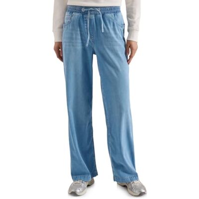 Cecil High Waist Wide Leg Jeans im Loose Fit Light Blue Used wash 2X Cecil High Waist Wide Leg Jeans im Loose Fit Light Blue Used wash 2X